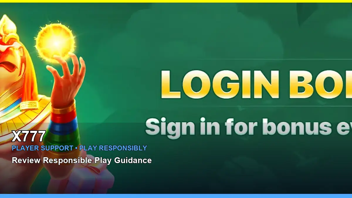 X777 player support and responsible gaming guide for Philippine players